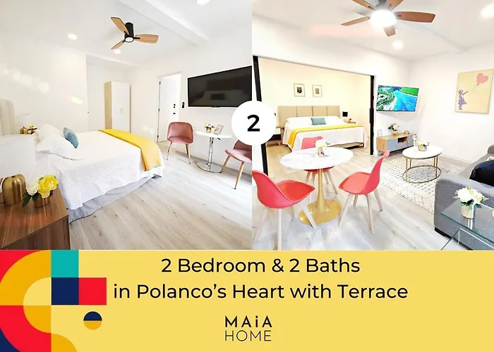 Modern In Polanco 2 Bedroom 2 Baths Mexico City